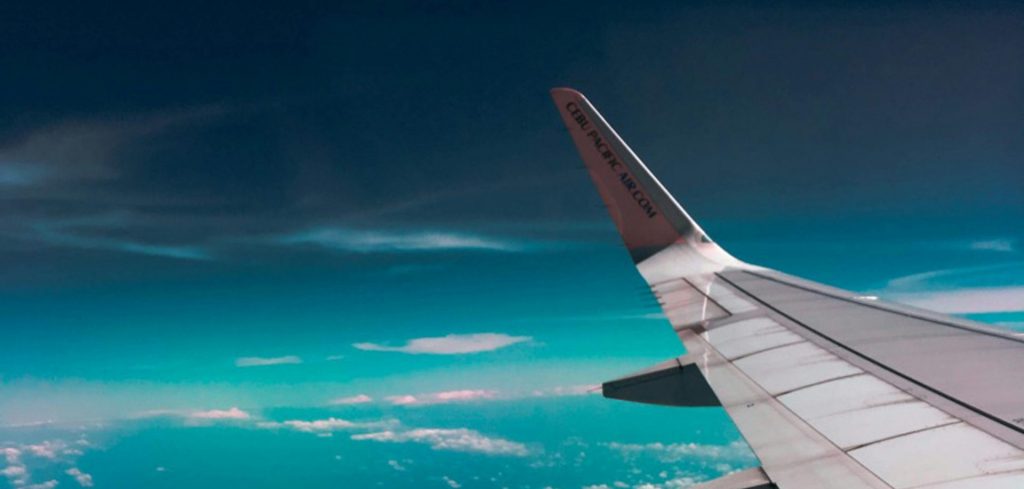 travel insurance - plane in the air
